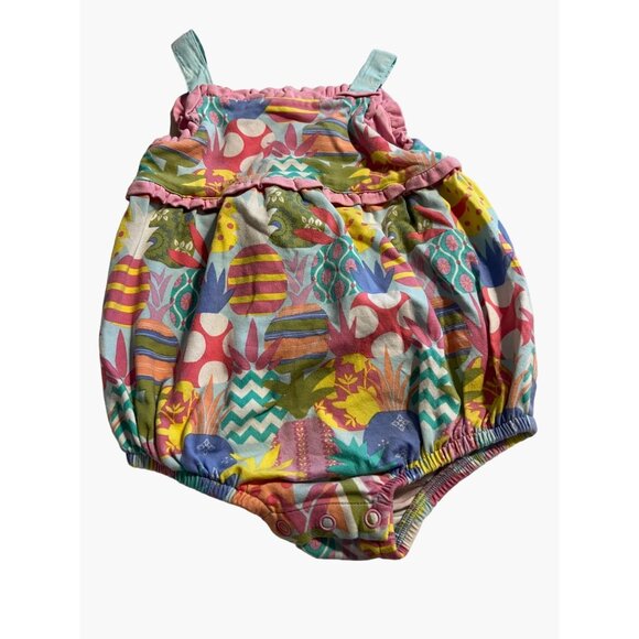 Matilda Jane Pineapple Bubble Romper With Matching Hat Size 6-12 months Excellen - Picture 2 of 7